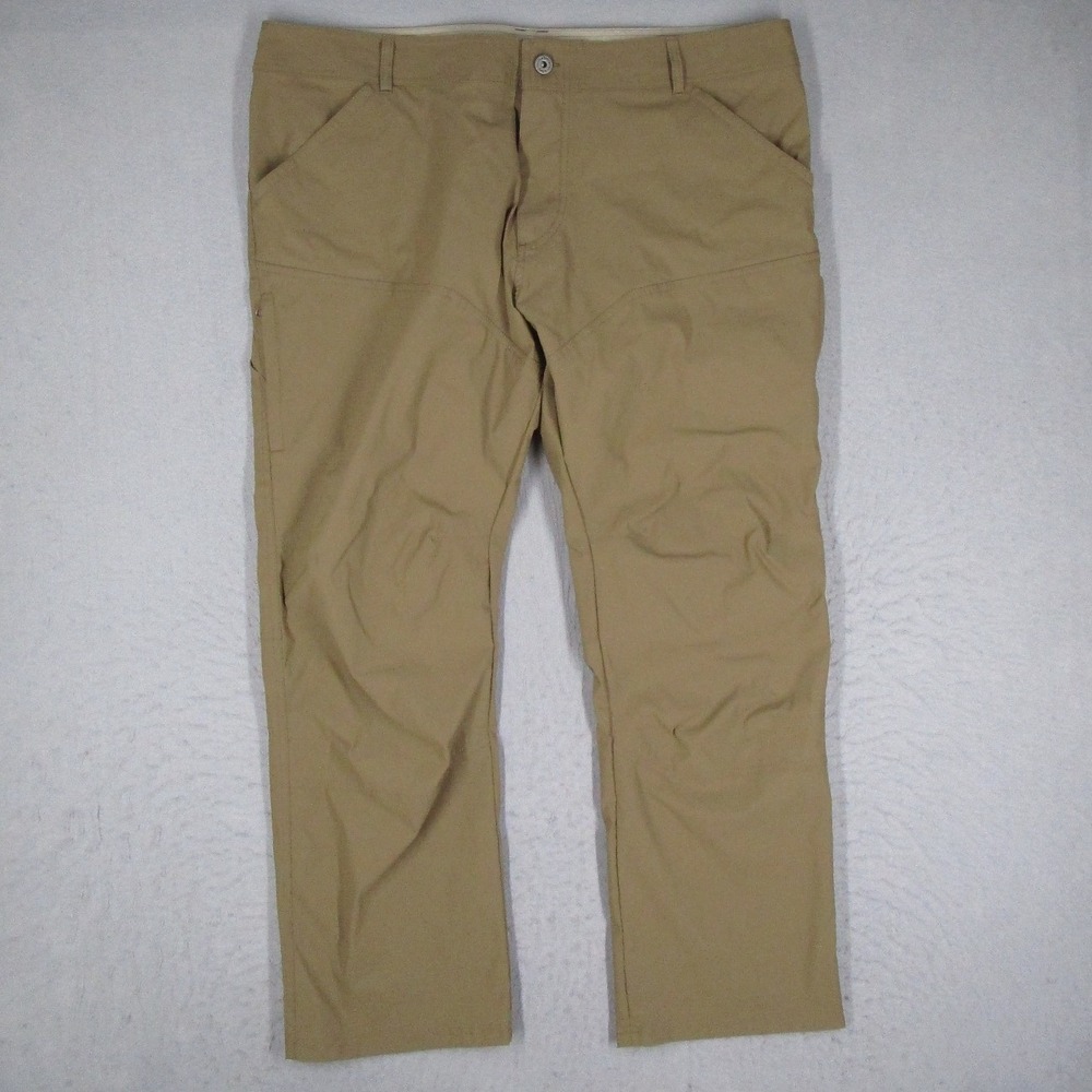 Kuhl Silencr Rogue Mens 42x30 Khaki Tan Nylon Spandex Hiking Tech Pants 5120